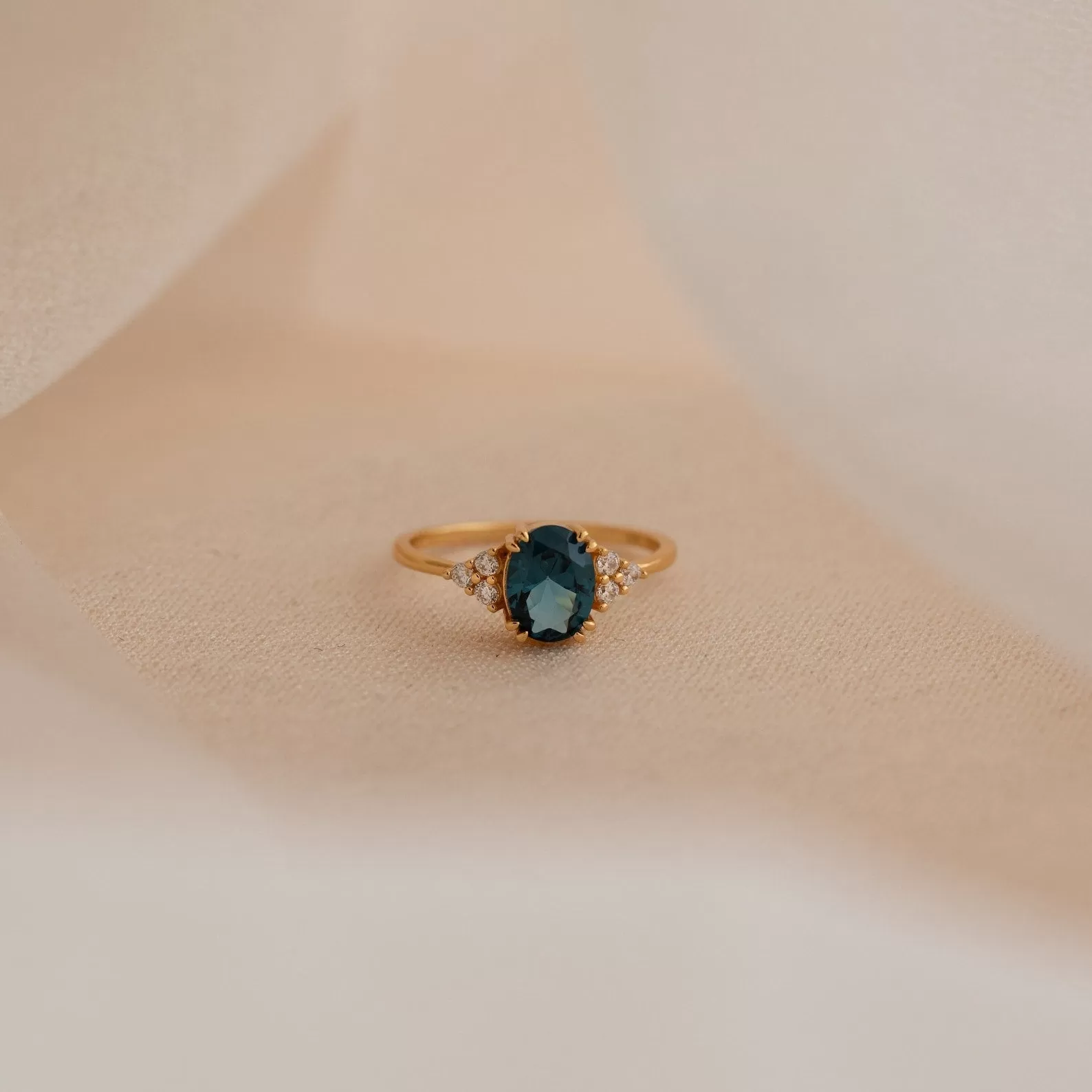 Elizabeth Blue Topaz Ring