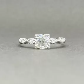 Estate Retro Platinum 0.84ctw G-K/VS2-SI1 Diamond Engagement Ring