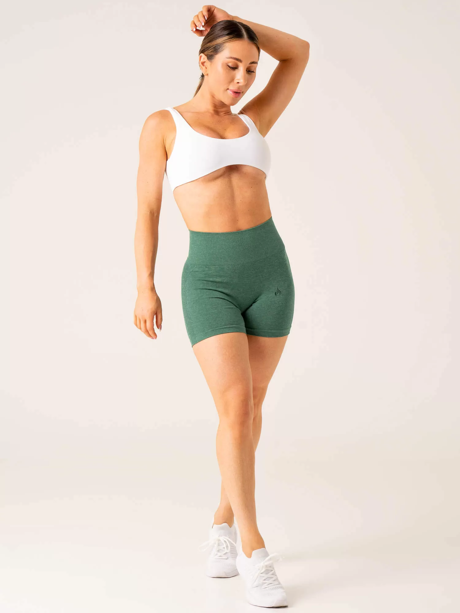 Evolve Seamless Shorts - Green Marl