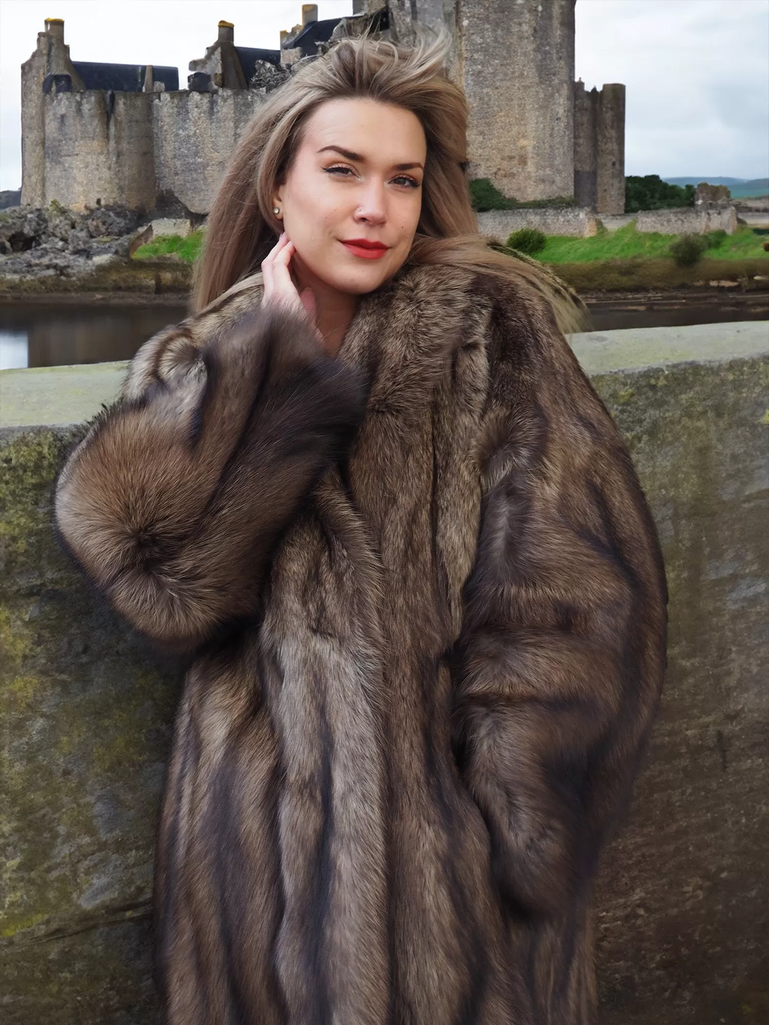 Fisher Sable Fur Coat Coats L