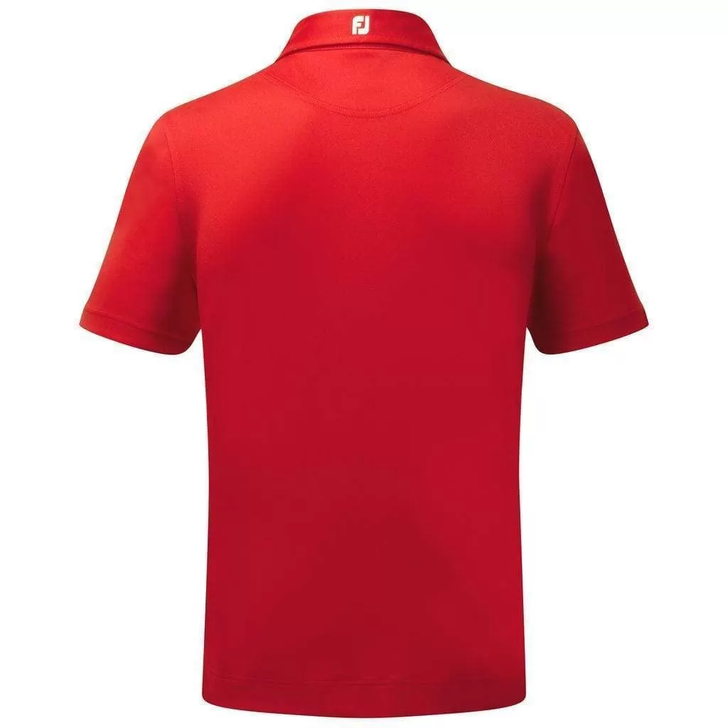 Footjoy polo Stretch Piqué Solid Rouge