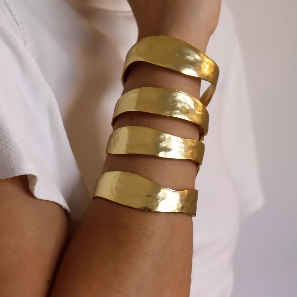 Four row cuff Bracelet