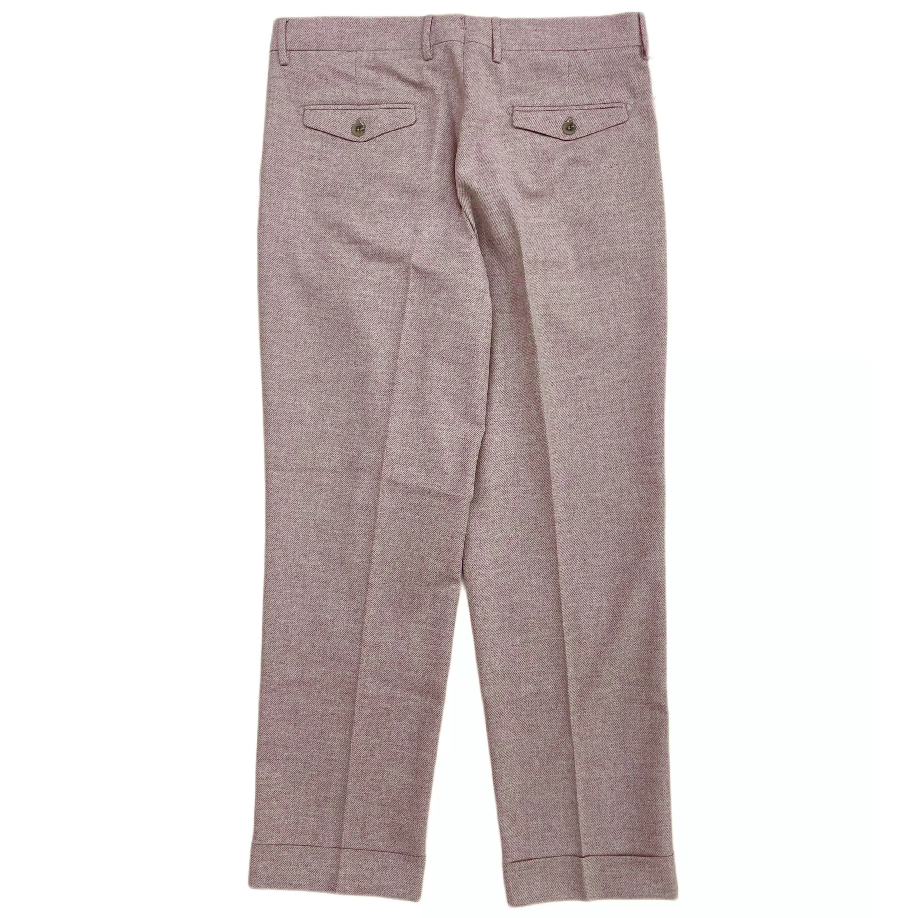 FRESH Wool 2 Pleates Chino Pants In Rose