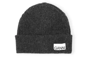 Ganni Light Structured Rib Knit Beanie A5118