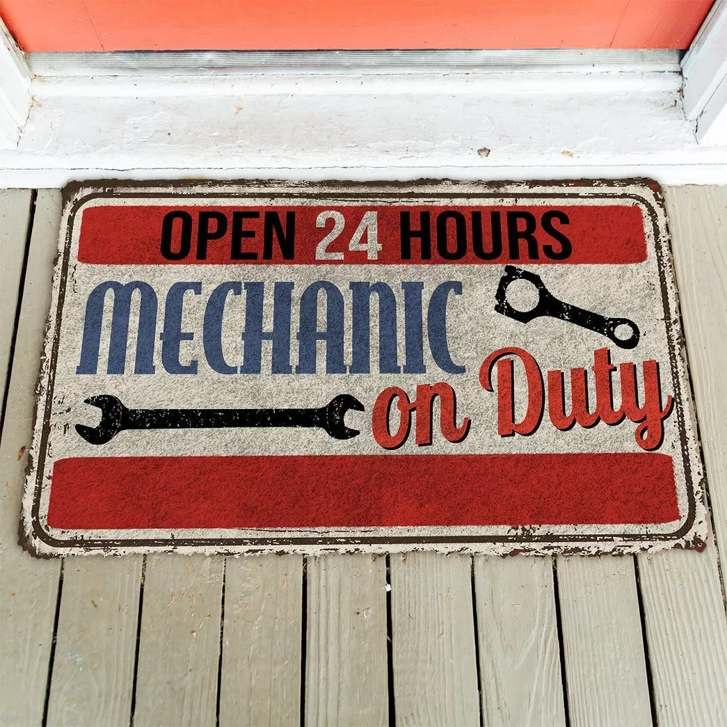 Gearhuman 3D Mechanic On Duty Doormat