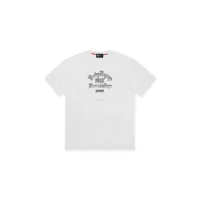 Geedup Company T-Shirt 'White/Navy'