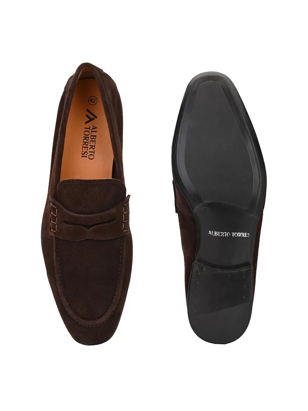 Genuine Brown Suede Leather Formal Shoes