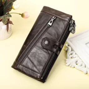 Genuine Leather Women's Clutch Purse