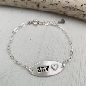 Girls Initial Bracelet