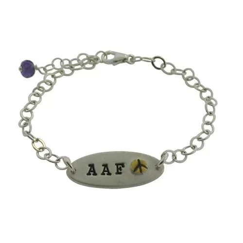 Girls Initial Bracelet