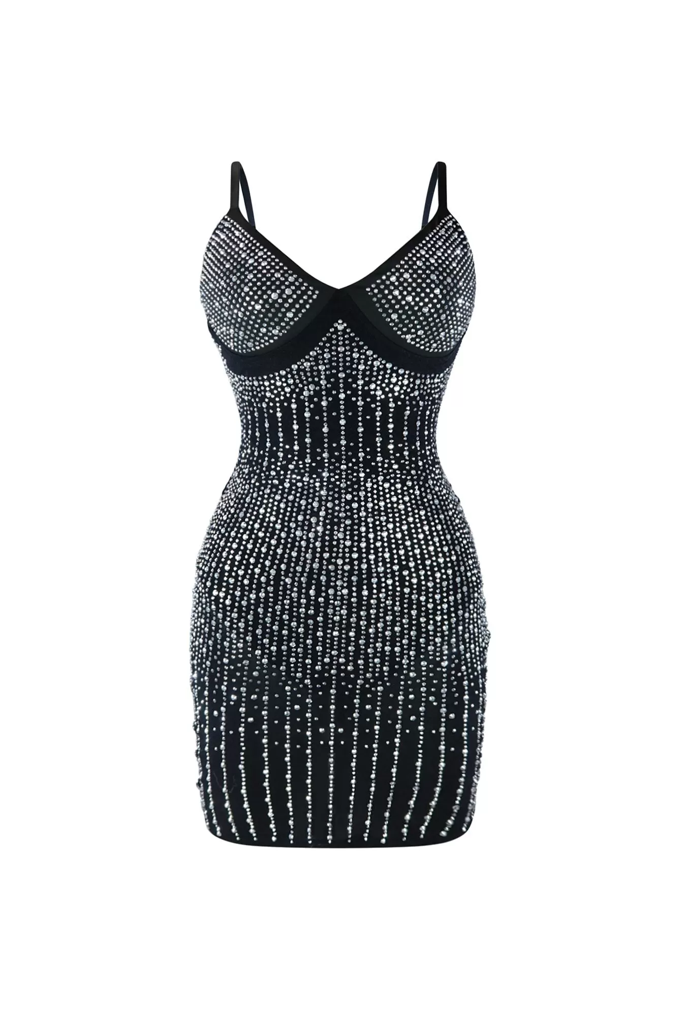 Glowing Place Rhinestone Mini Dress