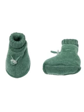 Green Baby Booties