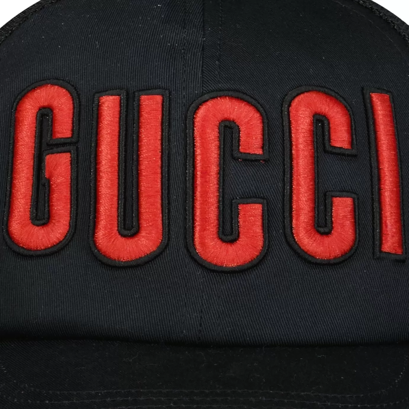 GUCCI  LOGO CAP BLACK