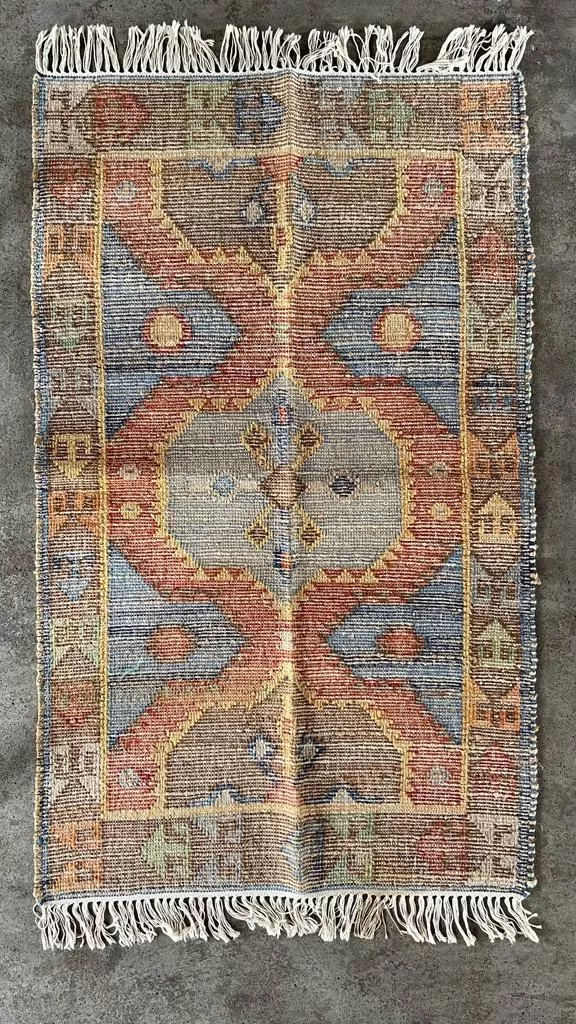 Hand Knotted Wool & Cotton RUG 18