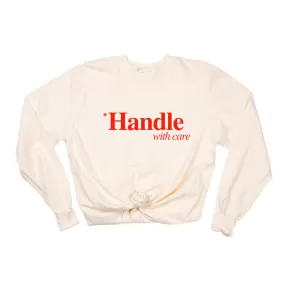 *Handle With Care - Tee (Vintage Natural, Long Sleeve)