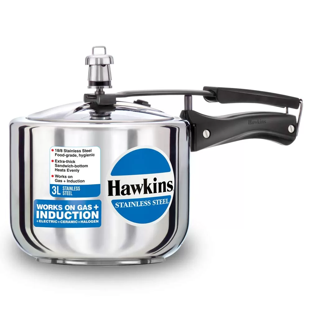 Hawkins Pressure Cooker, Stainless Steel Inner Lid Cooker