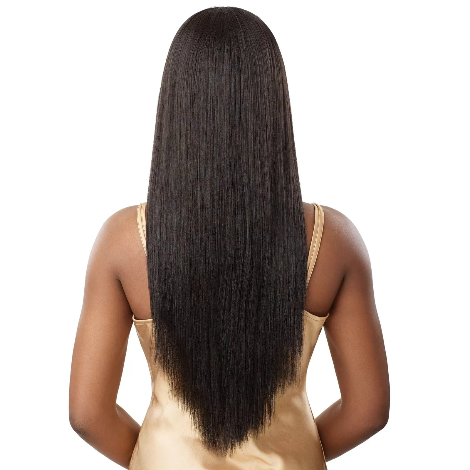 HHB-YAKI STRAIGHT 26 | Outre Human Hair Blend 5X5 Lace Closure Wig