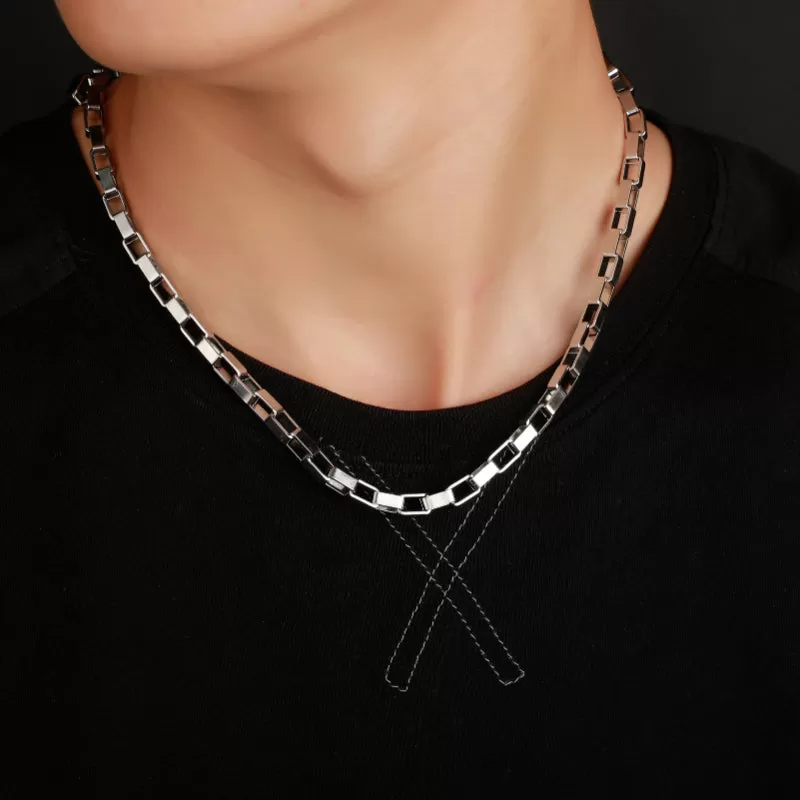 Hip Hop 4/6mm Stainless Steel Clavicle Chain