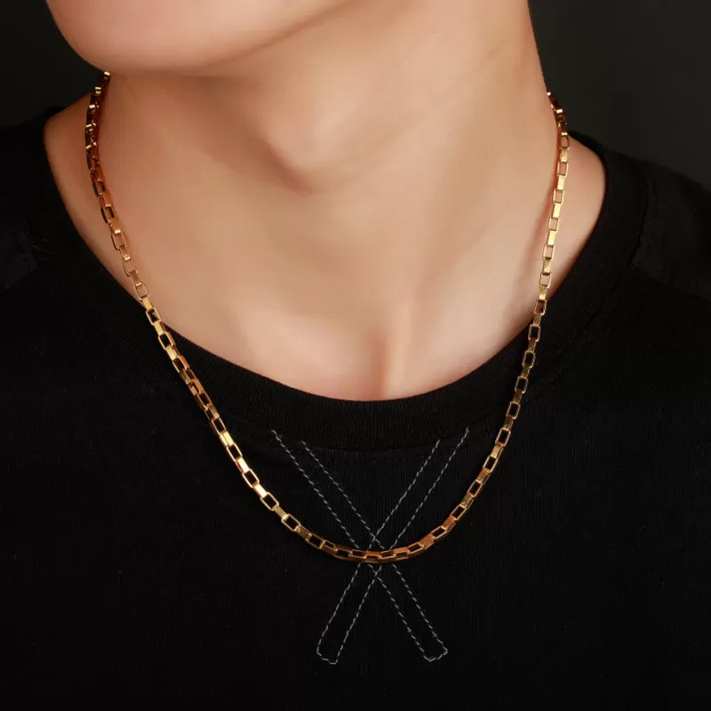 Hip Hop 4/6mm Stainless Steel Clavicle Chain