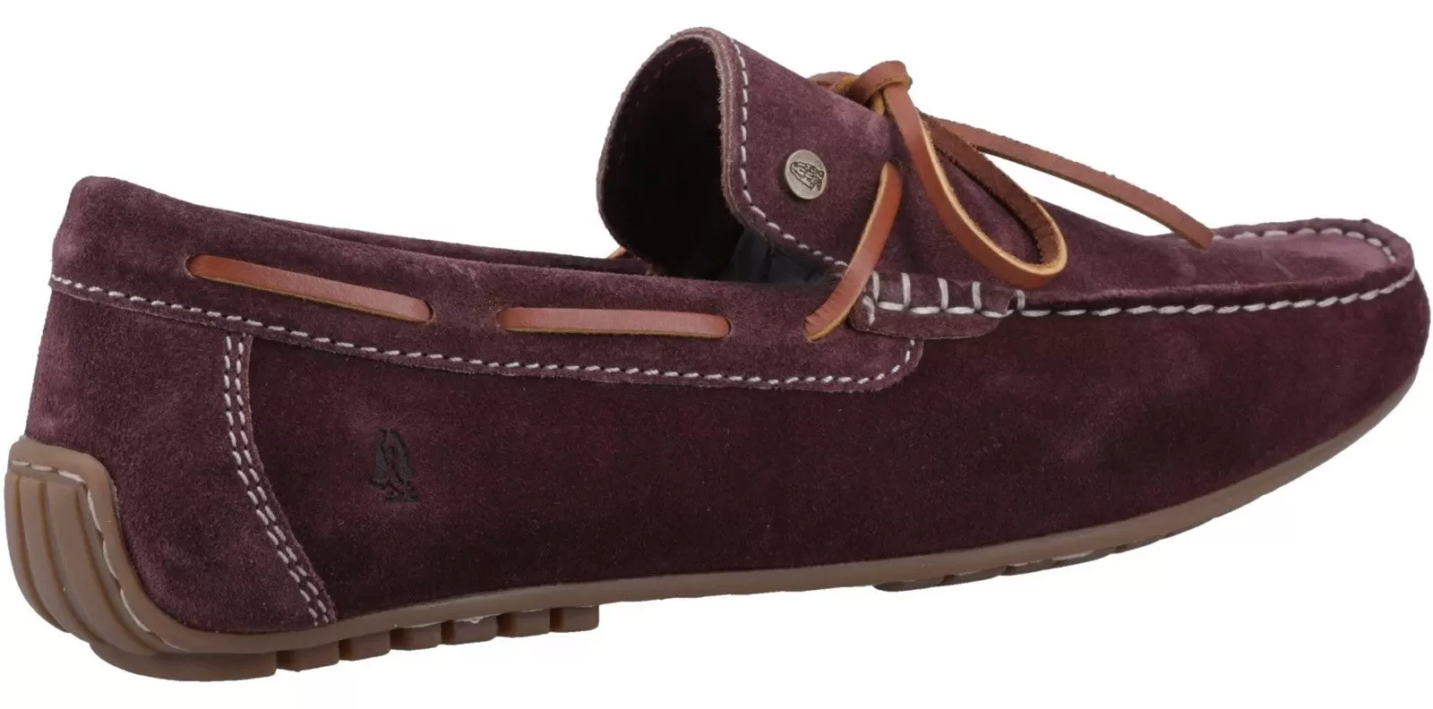 Hush Puppies Reuben Mens Suede Leather Boat Shoe