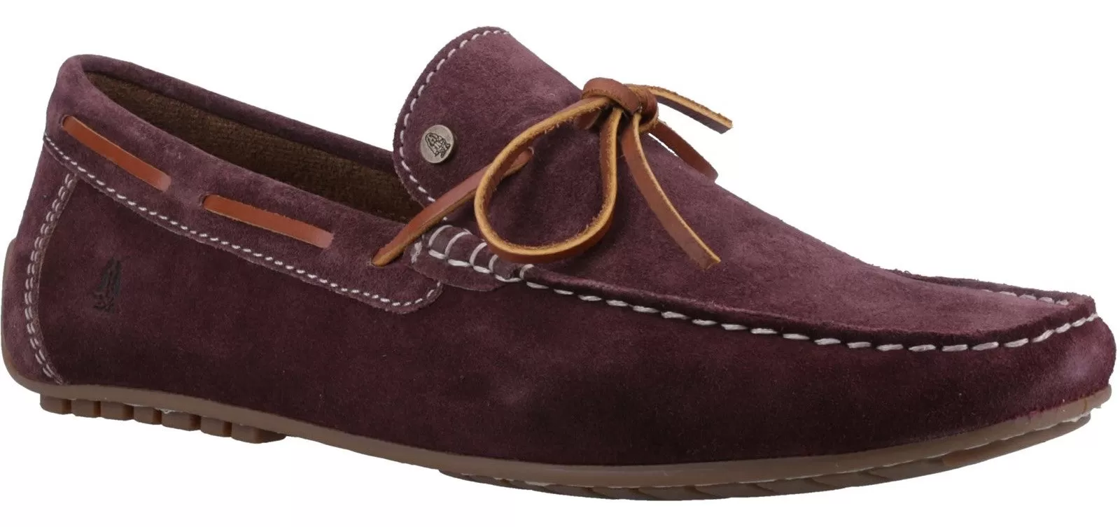 Hush Puppies Reuben Mens Suede Leather Boat Shoe