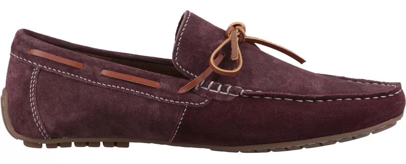 Hush Puppies Reuben Mens Suede Leather Boat Shoe