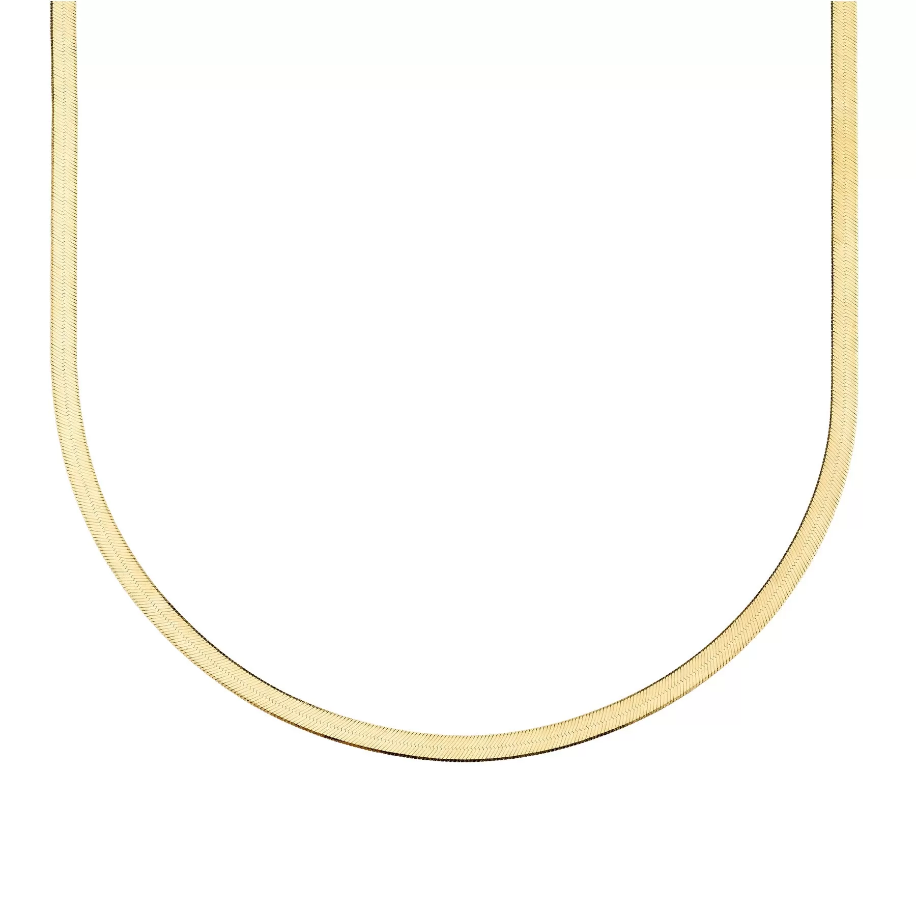 ISABELLA HERRINGBONE NECKLACE GOLD