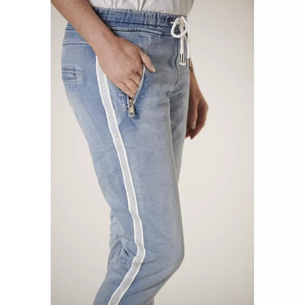 Italian Star Silver Trim Jogger