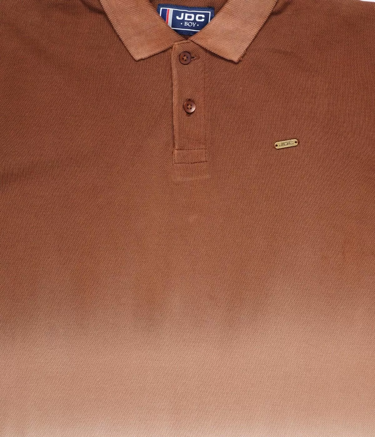 JDC Boy's Brown Solid T-Shirt