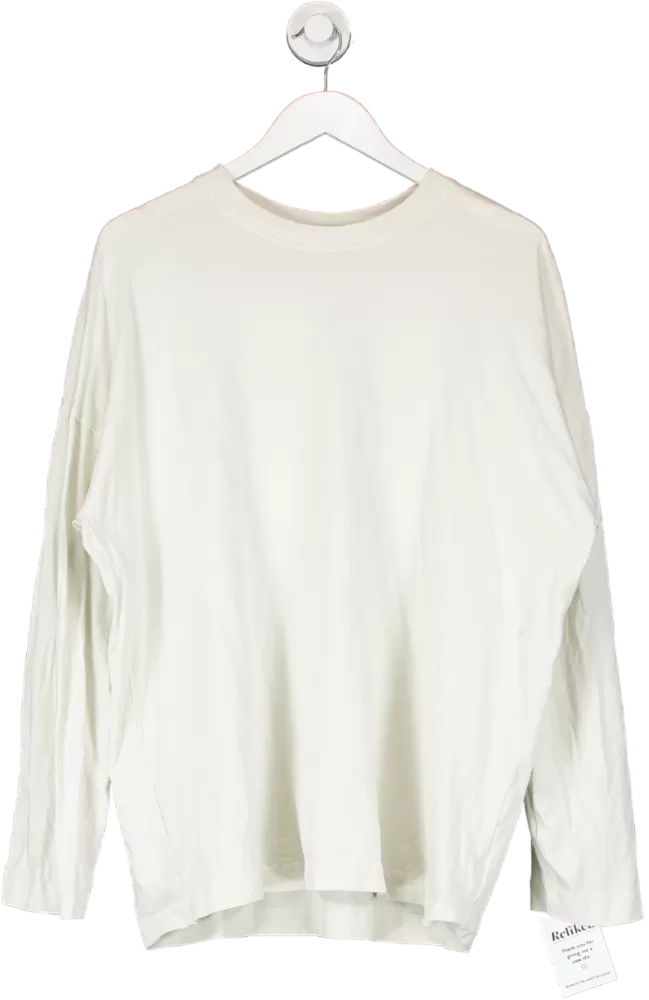 Joah Brown Cream Vintage Long Sleeve T Shirt UK M/L