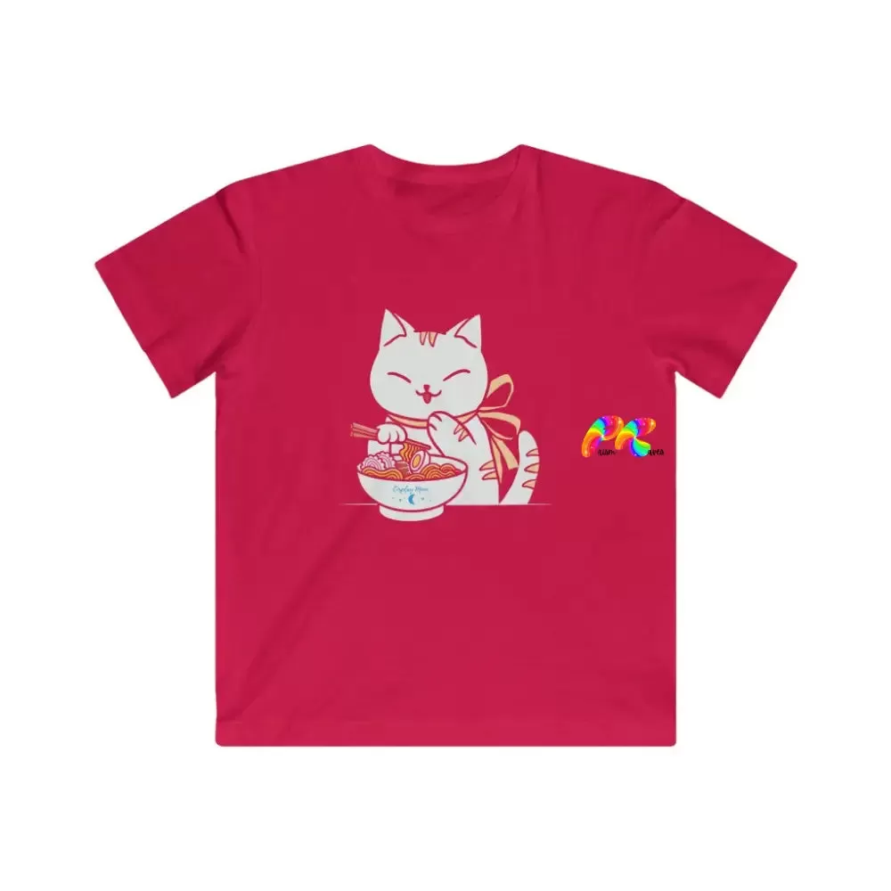 Kids Ramen Cat Fine Jersey T-Shirt