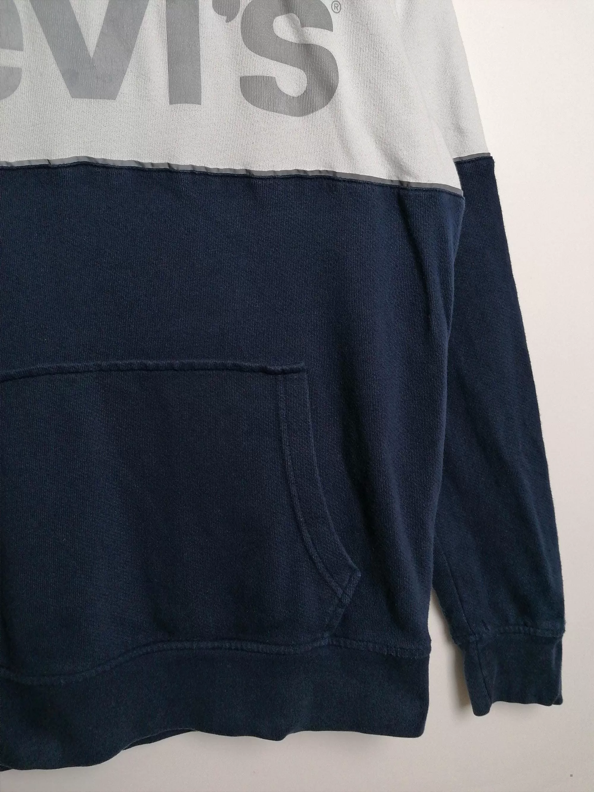 LEVI'S Hoodie Sweatshirt Reflective Logo - size M-L