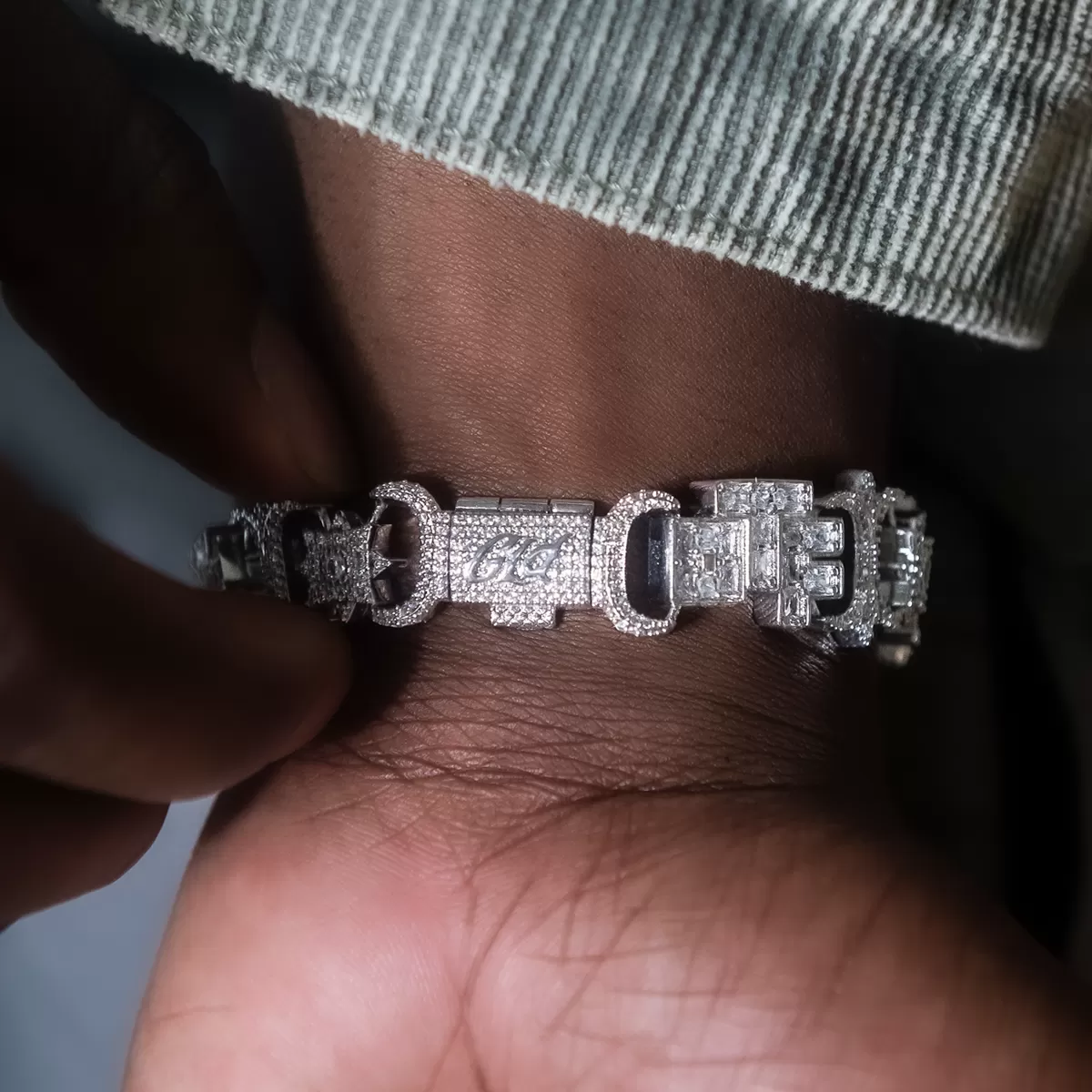 Lil Durk OTF Baguette Infinity Bracelet- 17mm