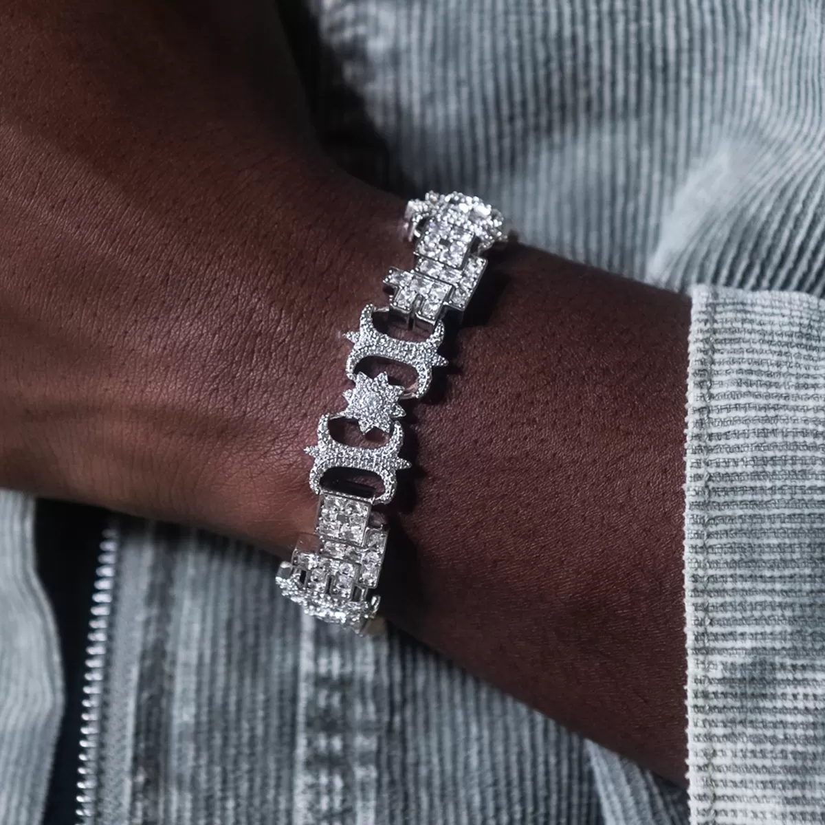 Lil Durk OTF Baguette Infinity Bracelet- 17mm