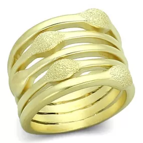 LOA898 Matte Gold Brass Ring