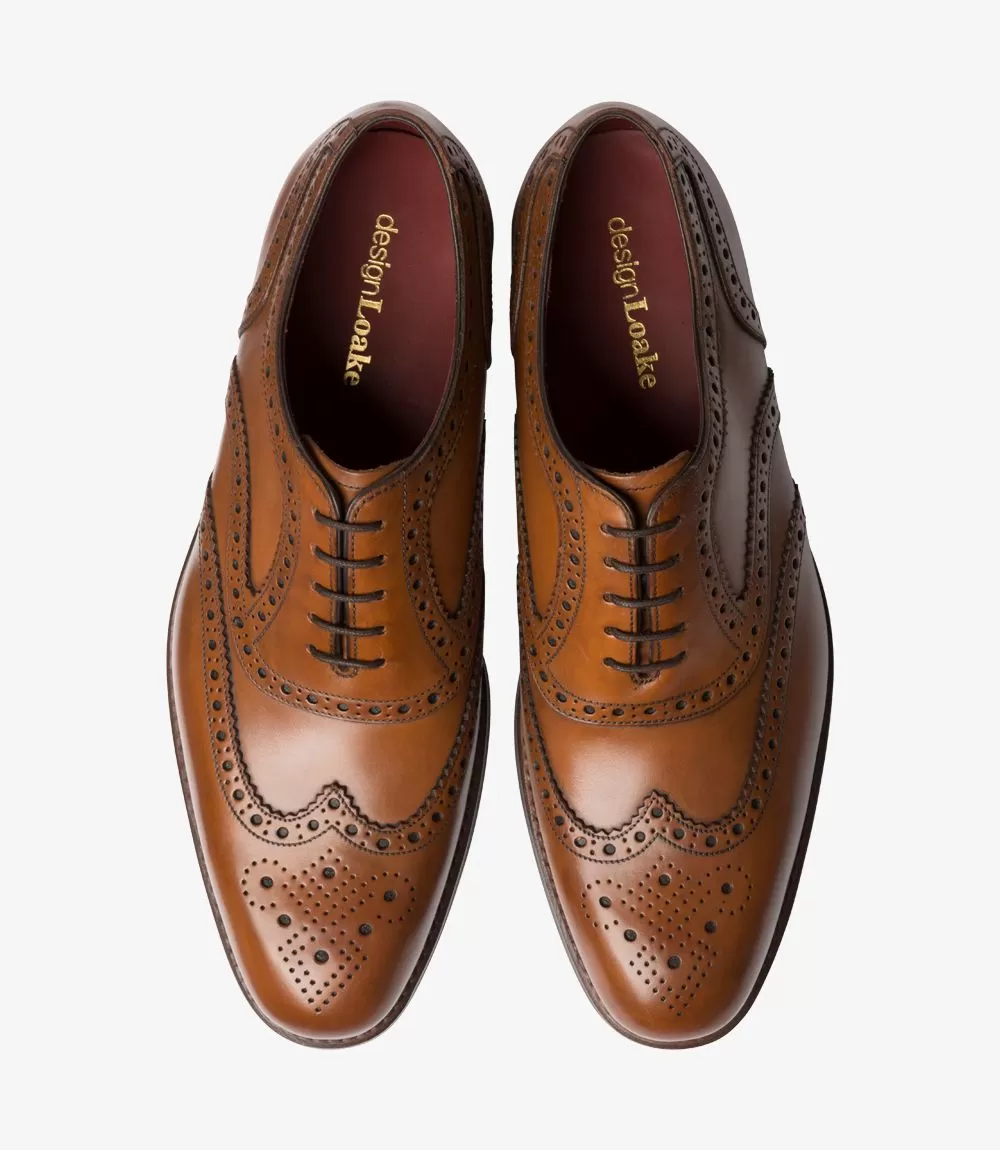 LOAKE - KERRIDGE Stylish Oxford Brogue - Cedar