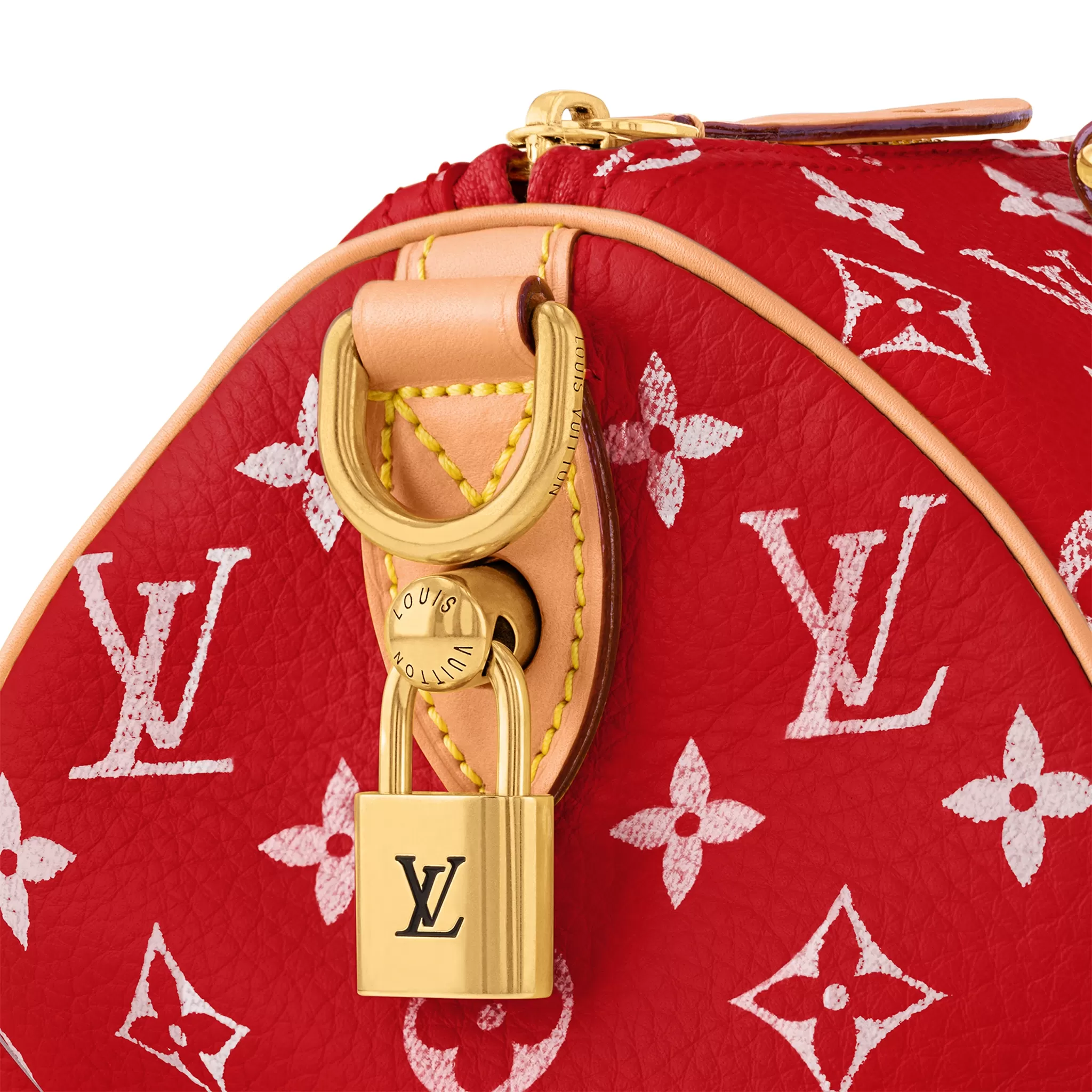 Louis Vuitton Monogram Speedy P9 Red Bandoulière 25