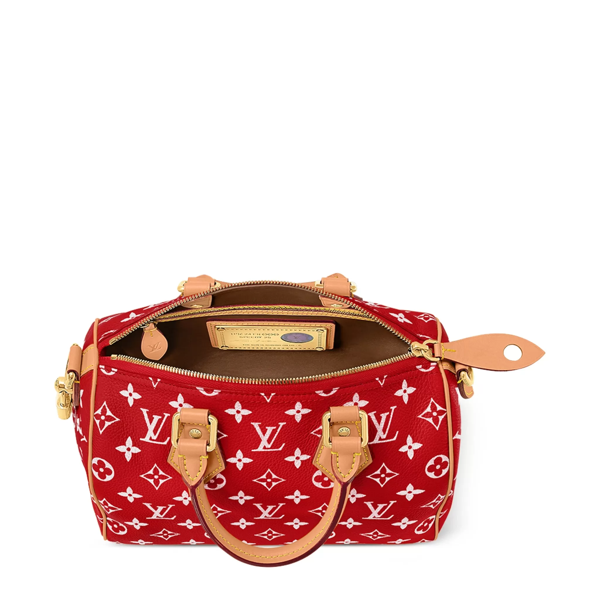 Louis Vuitton Monogram Speedy P9 Red Bandoulière 25