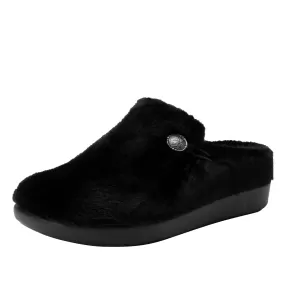 Loungeree Black Slipper