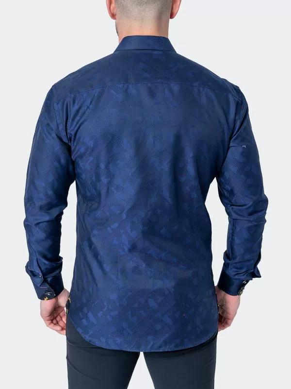 Maceoo Shirt | Einstein Shapes Blue