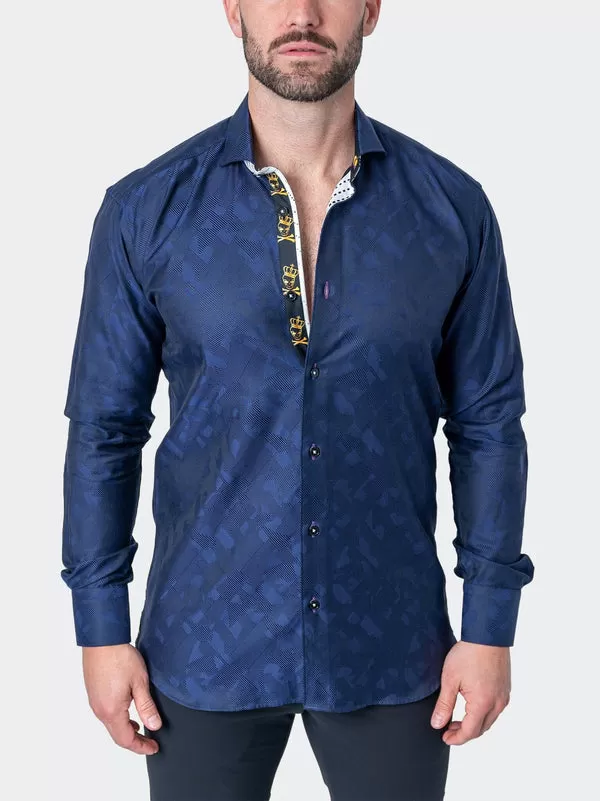 Maceoo Shirt | Einstein Shapes Blue