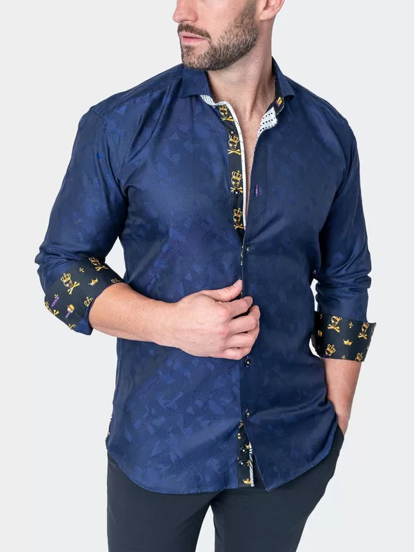 Maceoo Shirt | Einstein Shapes Blue