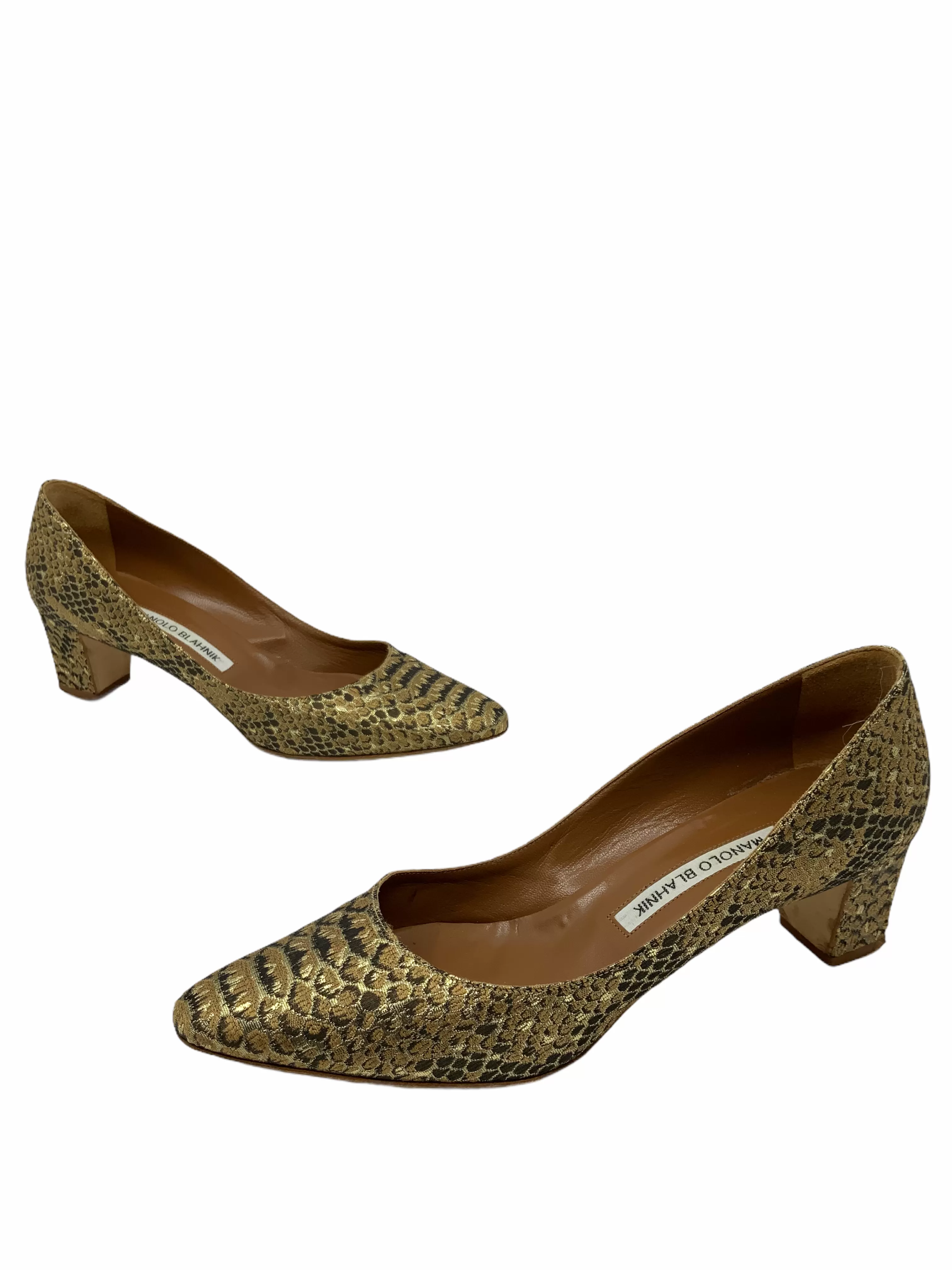 Manolo Blahnik Jacquard Pumps Size 7.5