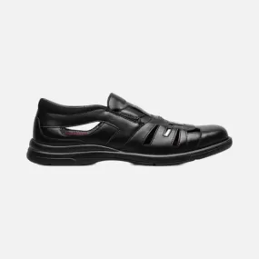 Mens Black Closed Toe Fisherman Sandal Toe by Stacy Adams