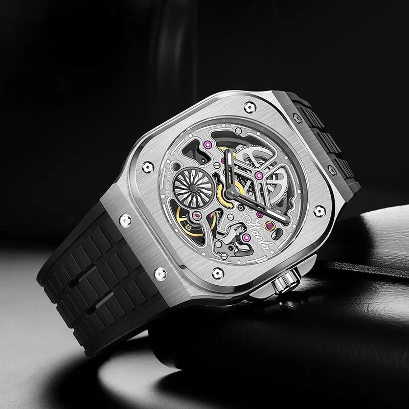 Men's Double-Sided Skeleton Watch