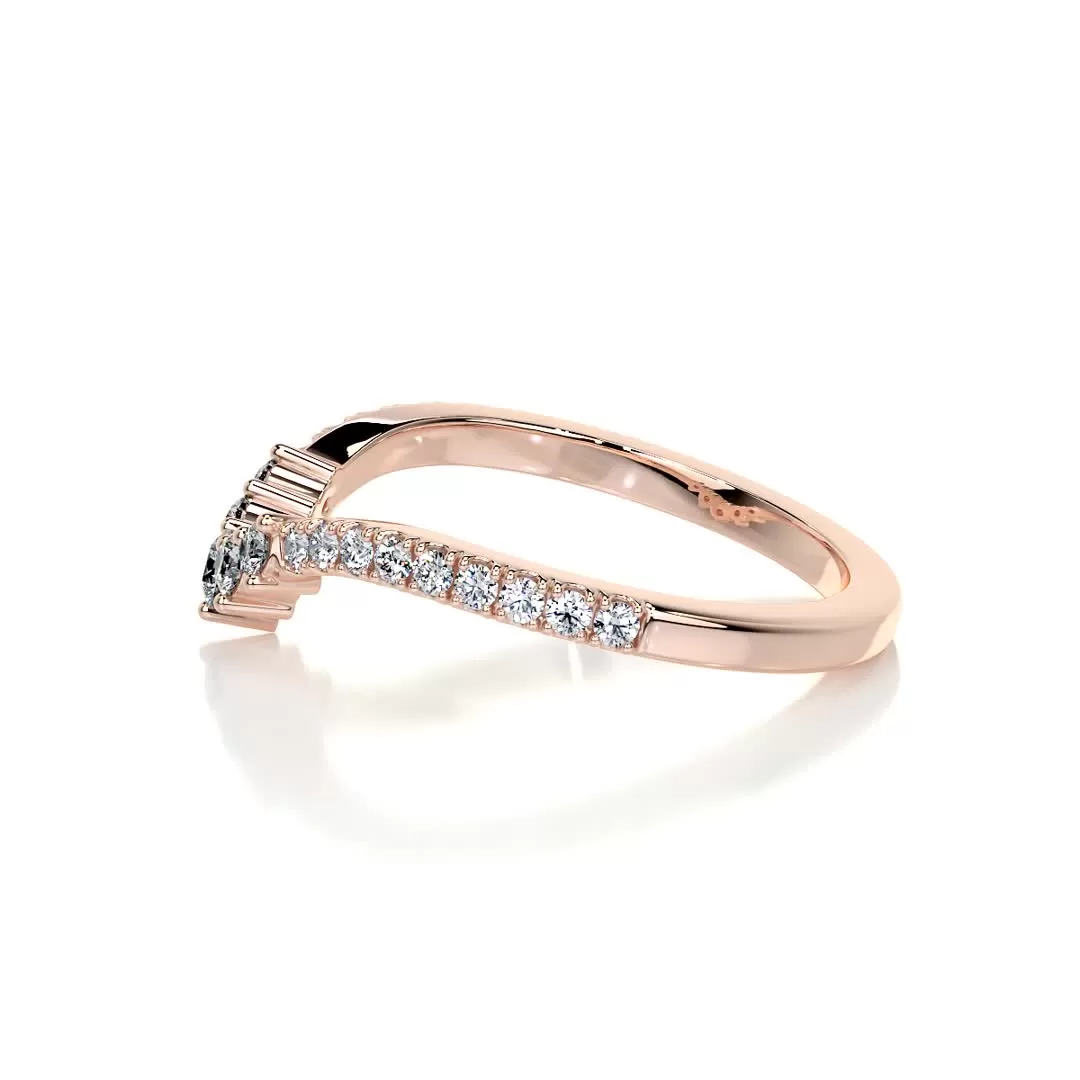 Mia Diamond Wedding Ring   (0.35 Carat) -14K Rose Gold (RTS)