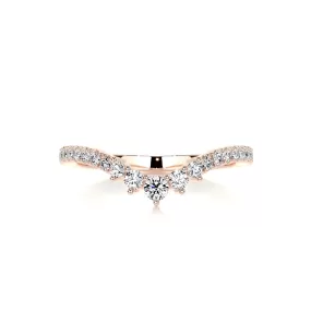 Mia Diamond Wedding Ring   (0.35 Carat) -14K Rose Gold (RTS)