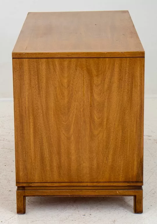 Mid-Century Asian Modern Walnut Kneehole Desk, 60s