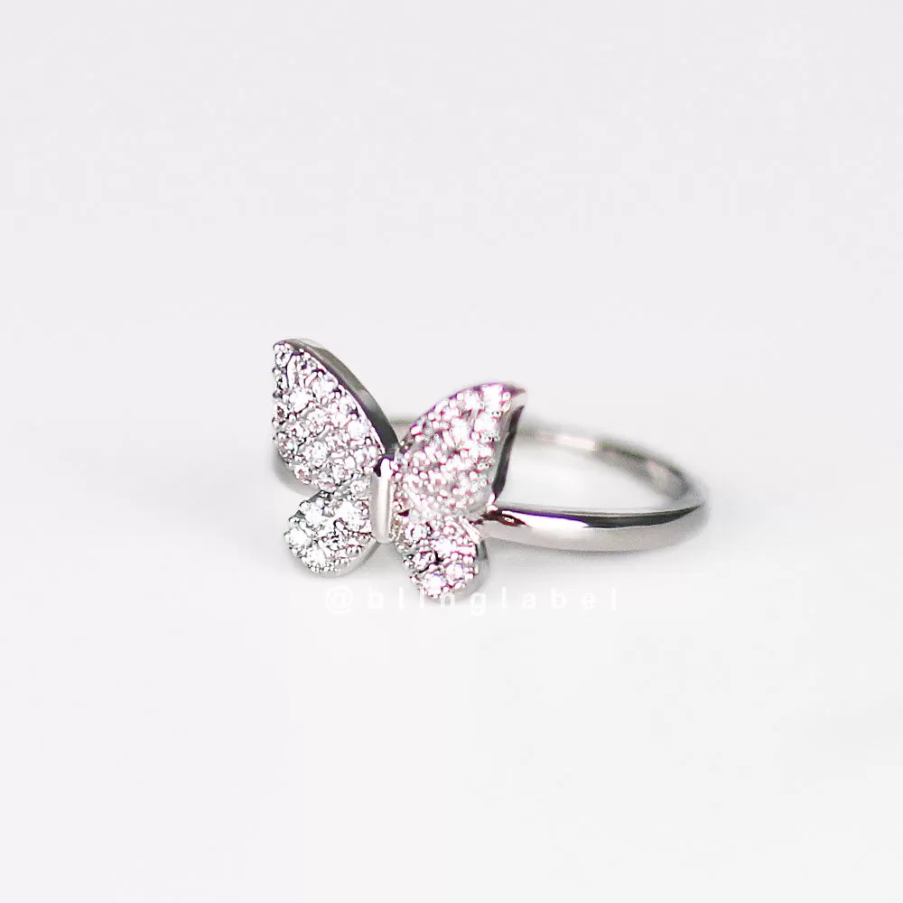 Mini Butterfly Diamond Ring