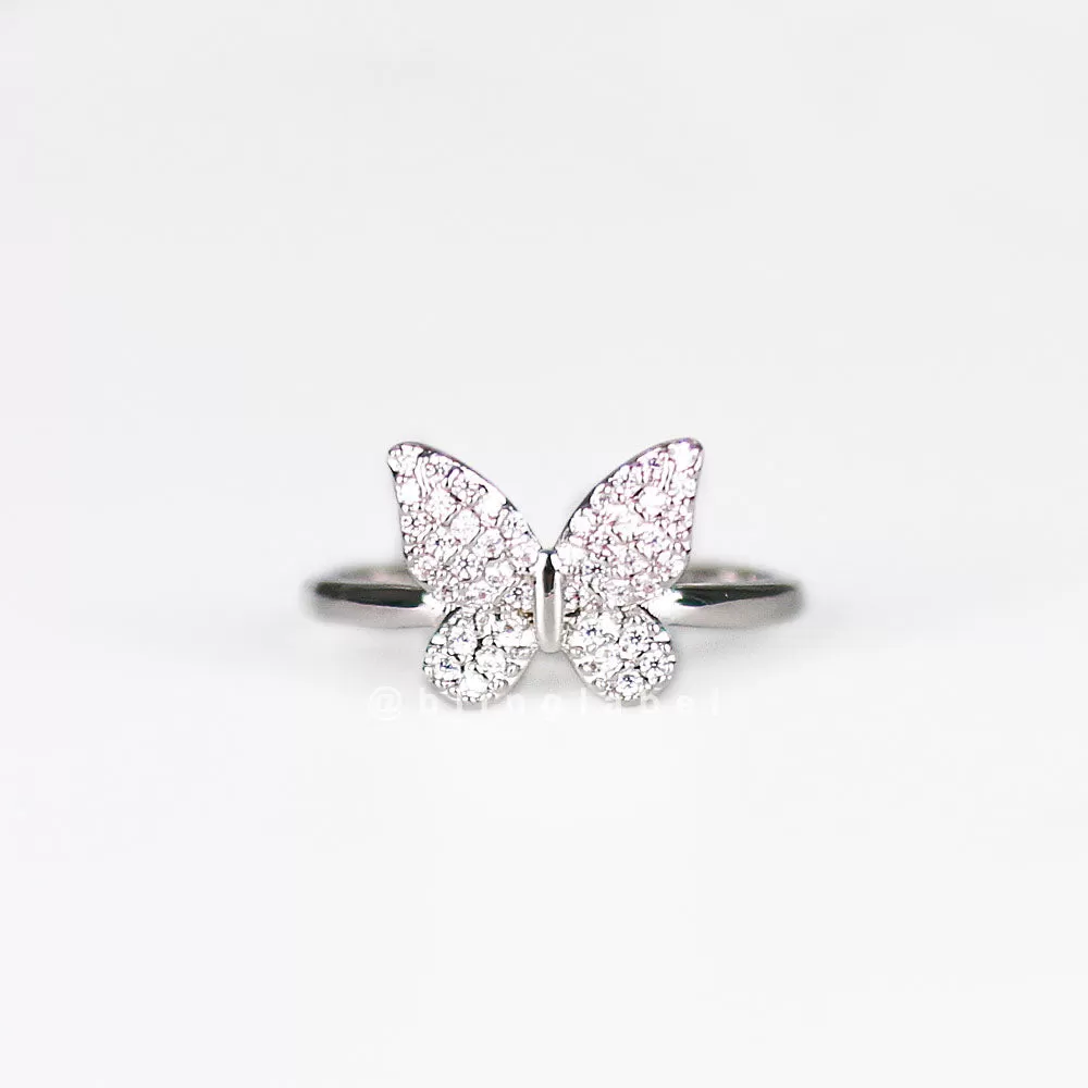 Mini Butterfly Diamond Ring